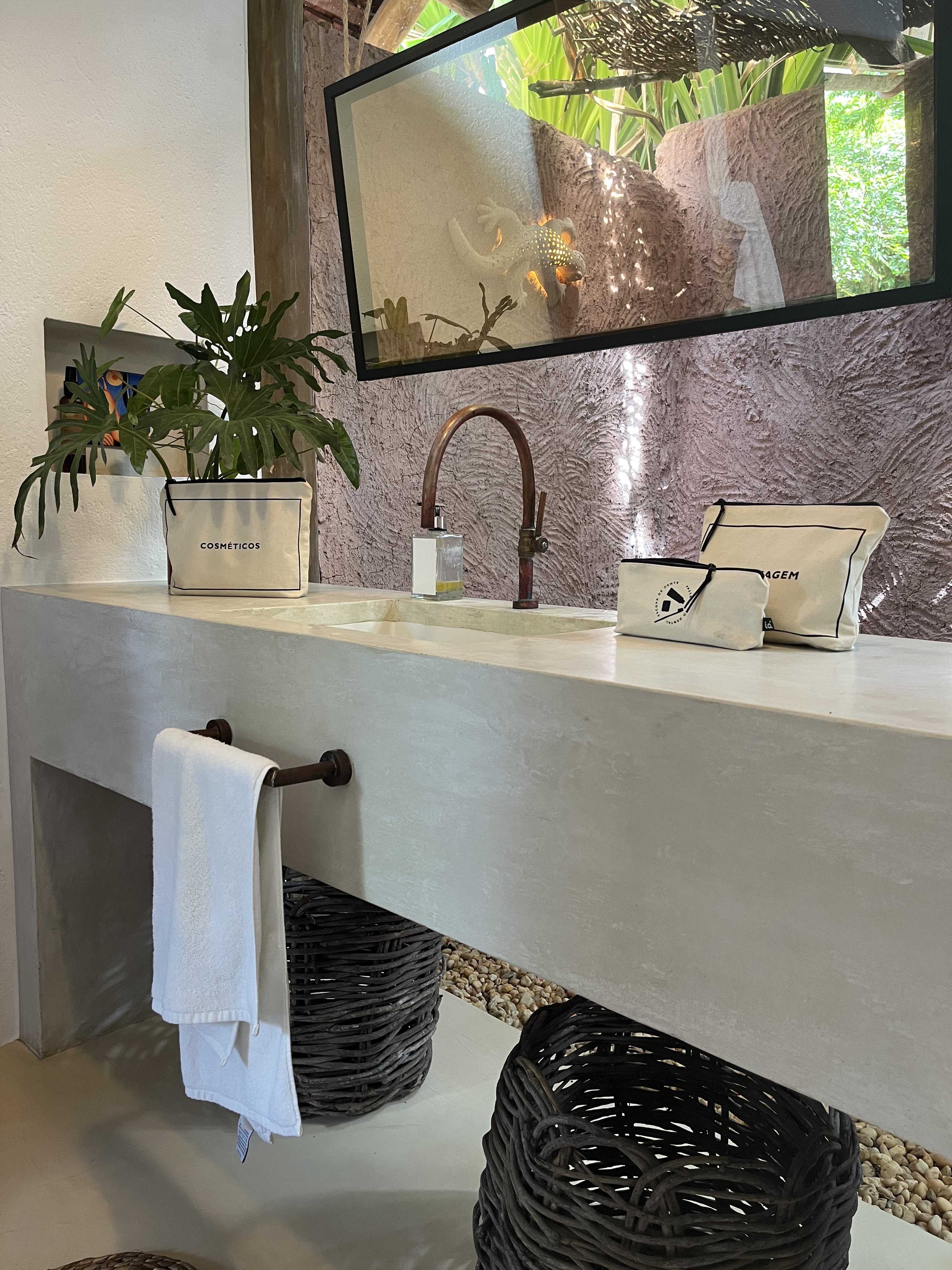 Organizadores CRUÁ em algodão cru